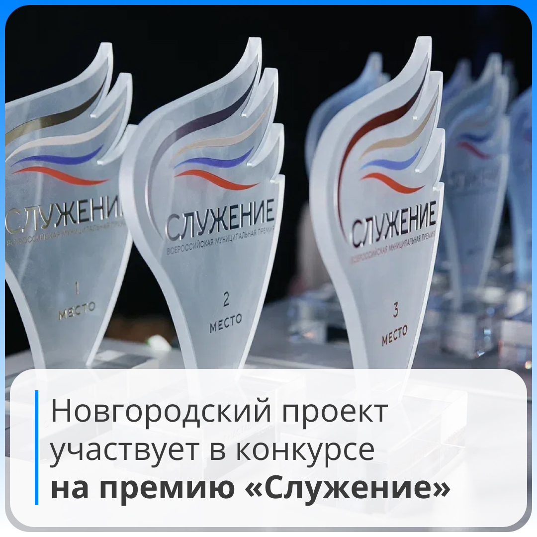 Новгородские проект претендует на премию &quot;Служение&quot;.
